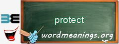 WordMeaning blackboard for protect